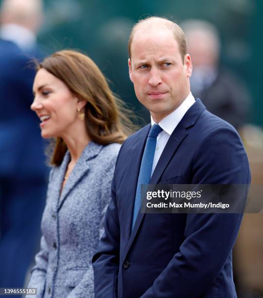 Catherine, Duchess of Cambridge and Prince William, Duke of Cambridge attend the official opening of the Glade of Light Memorial at Manchester...