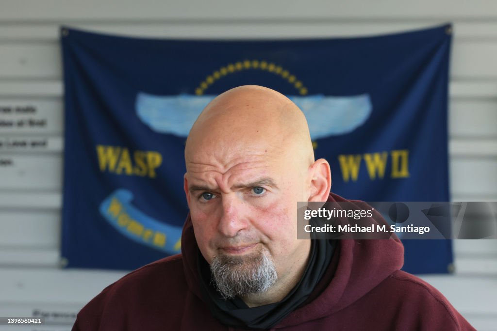 PA Democratic Senate Candidate John Fetterman Campaigns Ahead Of Primary Election
