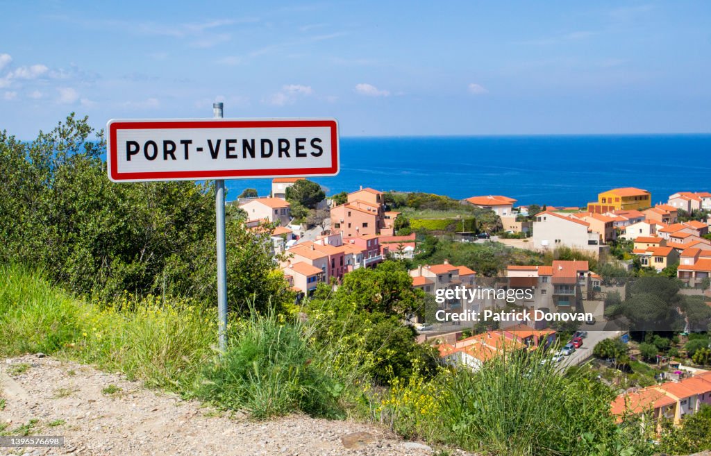 Sign for Port-Vendres, France
