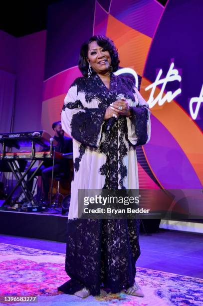 Patti LaBelle performs onstage during the Breast Cancer Research Foundation Hot Pink Party on May 10, 2022 in New York City.