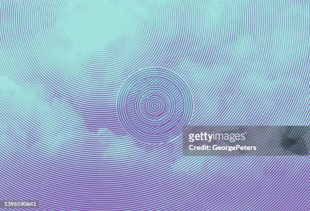 cloudscape abstract background with glitch technique - looking through hole stock illustrations