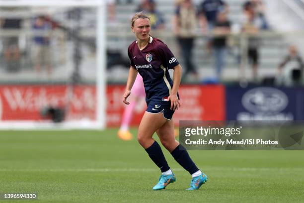 Emily Gray of the North Carolina Courage during the NWSL Challenge Cup Final between Washington Spirit and North Carolina Courage at Sahlen's Stadium...