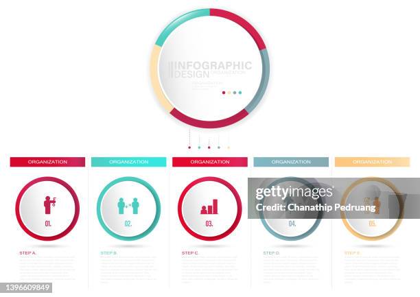 business data visualization. infographic elements stock illustration infographic, part of, steps , icons, success, timeline - visual aid, circle - create path stock illustrations