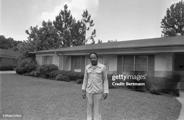 James Meredith a hero of the civil rights movement, stands in front of his home from which he runs several enterprises.