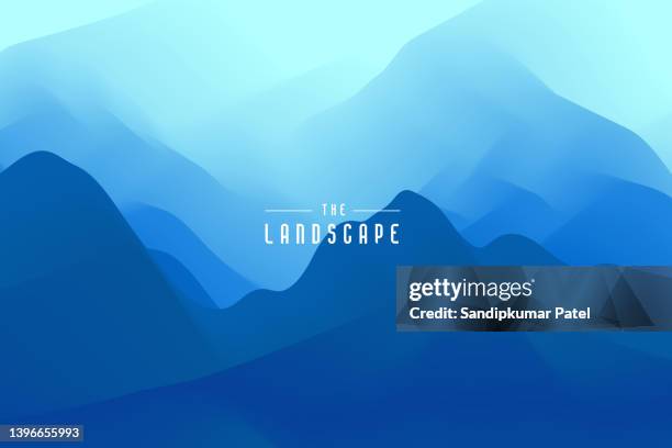 landscape with mountains abstract background. - alpine stock illustrations