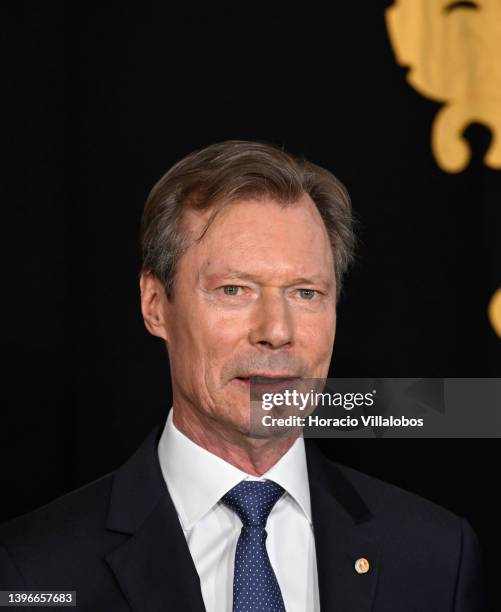 Henri, Grand Duke of Luxembourg, in Belem Presidential Palace at the beginning of the State Visit to the country on May 11 in Lisbon, Portugal. At...