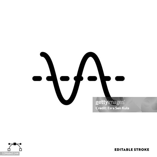 volatility line icon with editable stroke. suitable for web page, mobile app, ui, ux and gui design. - volatility icon stock illustrations