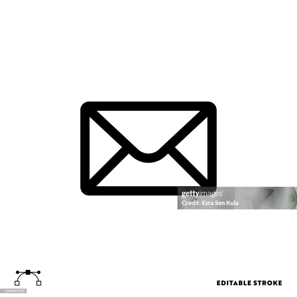 Message Line Icon with Editable Stroke. Suitable for Web Page, Mobile App, UI, UX and GUI design.