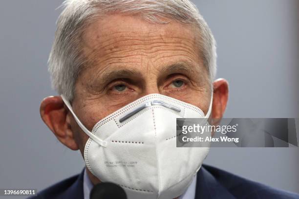 Director of National Institute of Allergy and Infectious Diseases Anthony Fauci testifies during a hearing before the Labor, Health and Human...