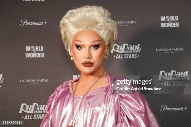 The Vivienne attends RuPaul's Drag Race All Stars 7 Premiere screening + panel discussion St Hudson Yards, Public Square & Gardens on May 10, 2022 in...