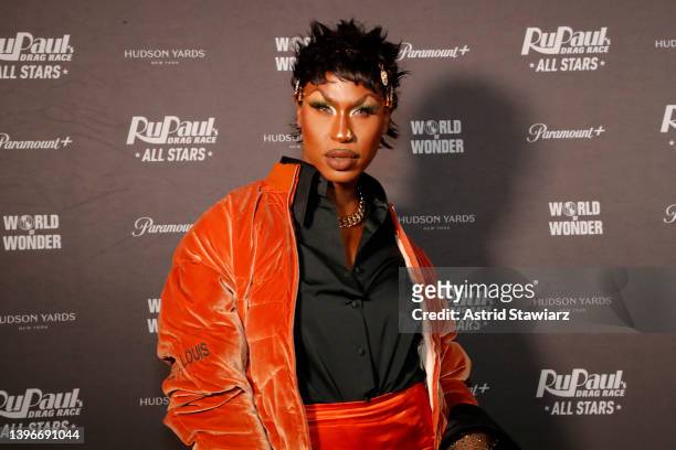 Shea Couleé attends RuPaul's Drag Race All Stars 7 Premiere screening + panel discussion St Hudson Yards, Public Square & Gardens on May 10, 2022 in...