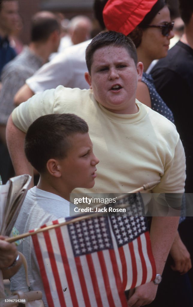 Boys At Anti-Vietnam War Counter-Protest