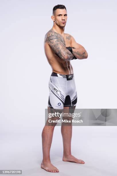 Aleksandar Rakic poses for a portrait during a UFC photo session on May 11, 2022 in Las Vegas, Nevada.