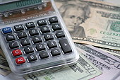 calculator and  money