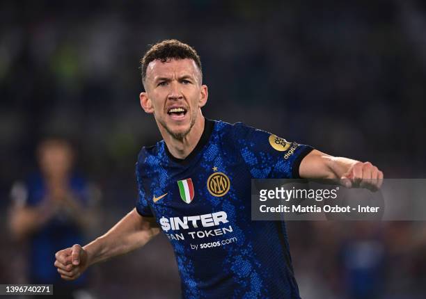 Ivan Perisic of FC Internazionale reacts during the coppa Italia Final match between Juventus and FC Internazionale at Stadio Olimpico on May 11,...