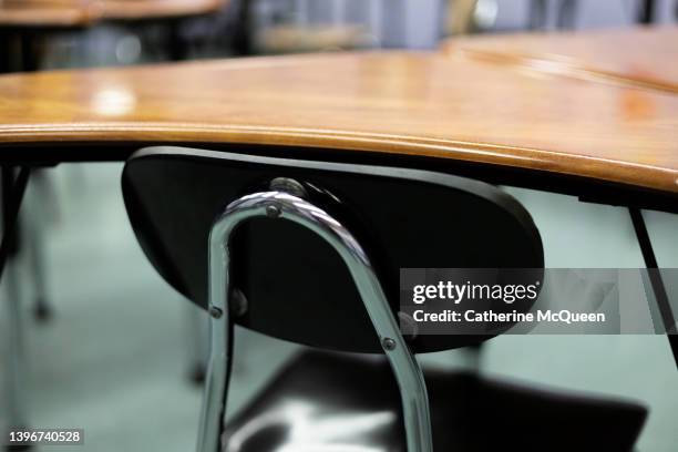 student chair & desk in classroom - penalty fee stock pictures, royalty-free photos & images