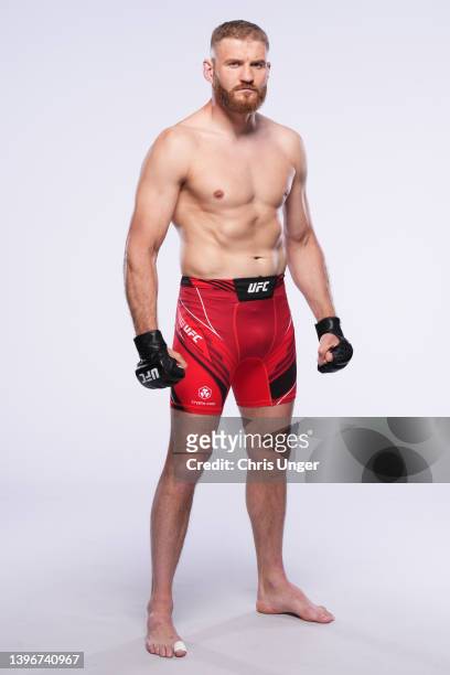 Jan Blachowicz poses for a portrait during a UFC photo session on May 11, 2022 in Las Vegas, Nevada.