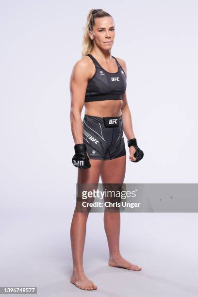 Katlyn Chookagian poses for a portrait during a UFC photo session on May 11, 2022 in Las Vegas, Nevada.