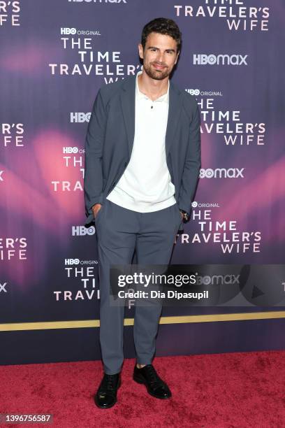 Theo James attends HBO's "The Time Traveler's Wife" New York Premiere at The Morgan Library on May 11, 2022 in New York City.