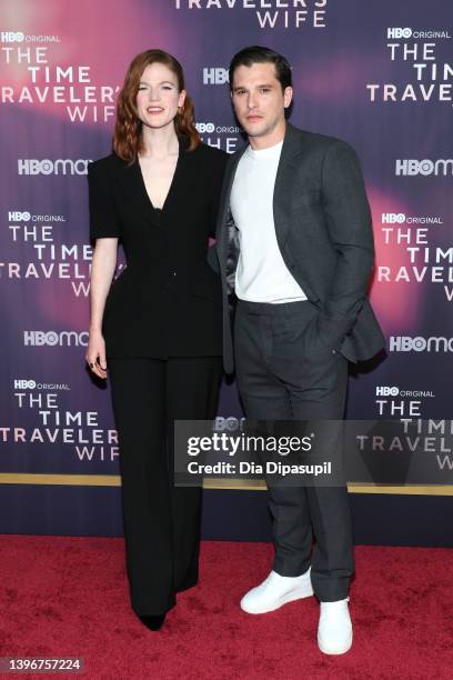 Rose Leslie and Kit Harington attend HBO's "The Time Traveler's Wife" New York Premiere at The Morgan Library on May 11, 2022 in New York City.