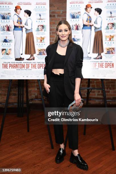 Olivia Palermo attends the Sony Pictures Classic's "The Phantom Of The Open" New York screening at Tribeca Screening Room on May 11, 2022 in New York...