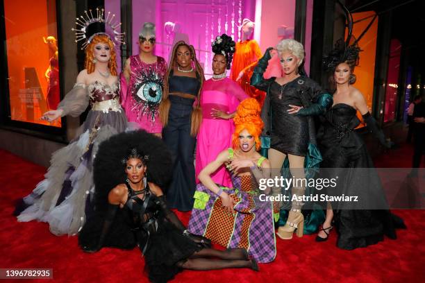 Jinkx Monsoon, Raja, Monét X Change, Shea Couleé, The Vivienne, Trinity the Tuck, Jaida Essence Hall, Yvie Oddly attend RuPaul's Drag Race All Stars...