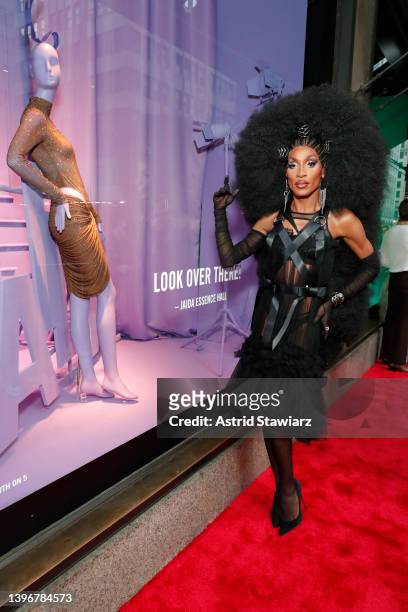 Jaida Essence Hall attends RuPaul's Drag Race All Stars 7 Saks Fifth Avenue window display Ruveal and red carpet at Saks Fifth Avenue on May 11, 2022...