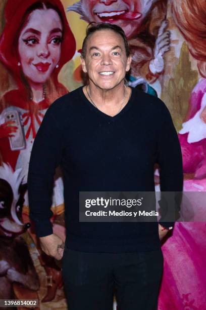 Marcos Valdés poses for photo during premier function of Caperucita, Que onda con tu abuelita play, at Teatro Silvia Pinal on May 11, 2022 in Mexico...