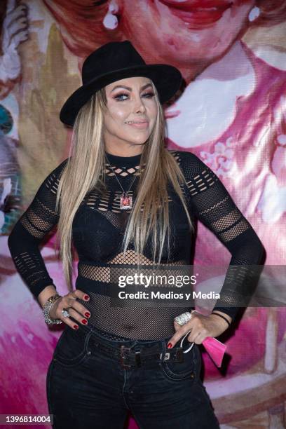 Liz Clapes poses for photo during premier function of Caperucita, Que onda con tu abuelita play, at Teatro Silvia Pinal on May 11, 2022 in Mexico...