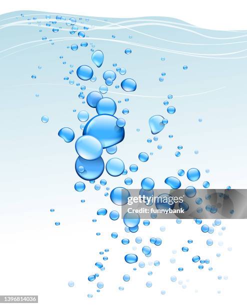 deep bubbles - pool splash stock illustrations