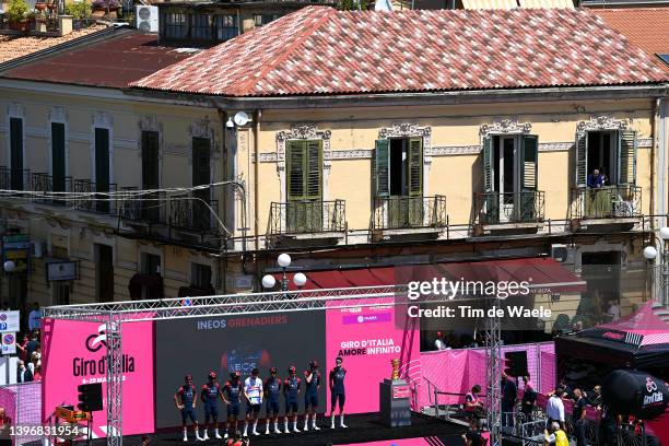 Richard Carapaz of Ecuador, Nicolas Jonathan Castroviejo of Spain, Ben Tulett of United Kingdom, Jhonnatan Narvaez Prado of Ecuador, Richie Porte of...