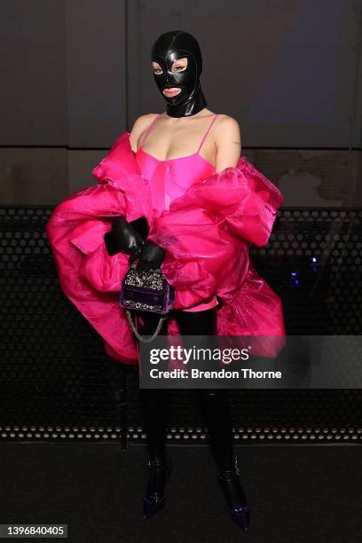 Imogen Anthony attends the Iordanes Spyridon Gogos show during Afterpay Australian Fashion Week 2022 Resort '23 Collections at the Powerhouse Museum...