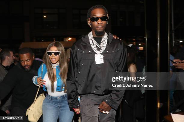 Cardi B and Offset during Offset Hosts Wonderland on May 11, 2022 in New York City.