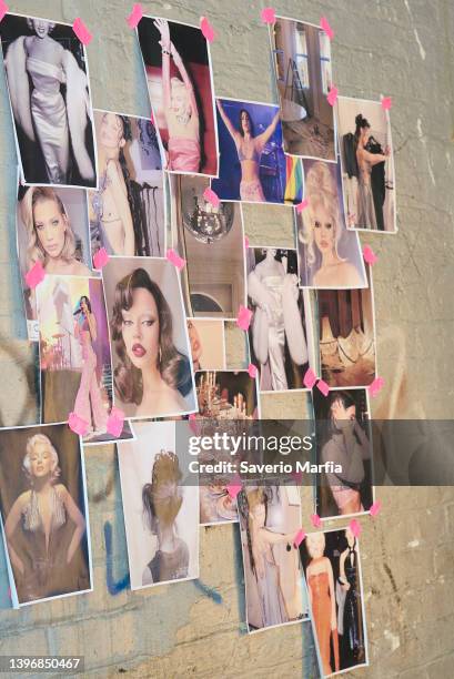 Mood Board seen backstage ahead of the Dyspnea show during Afterpay Australian Fashion Week 2022 Resort '23 Collections at Carriageworks on May 12,...