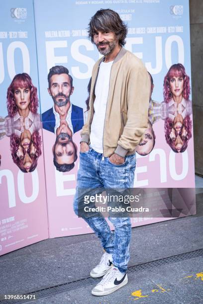 Actor Santi Millan attends the 'Espejo, Espejo' photocall at the Renoir Princesa Cinemas on May 12, 2022 in Madrid, Spain.
