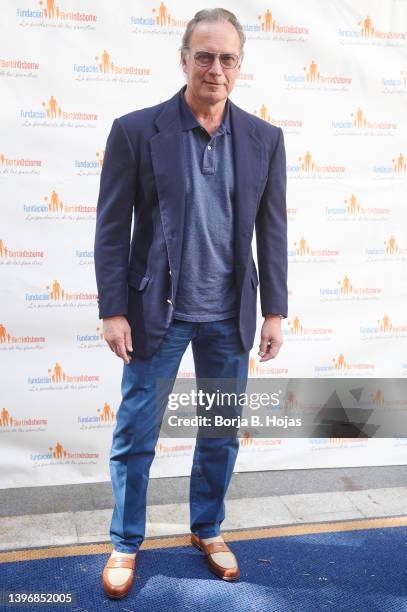 Bertin Osborne attends to presentation of the App +Family, by the Bertin Osborne Foundation on May 12, 2022 in Madrid, Spain.