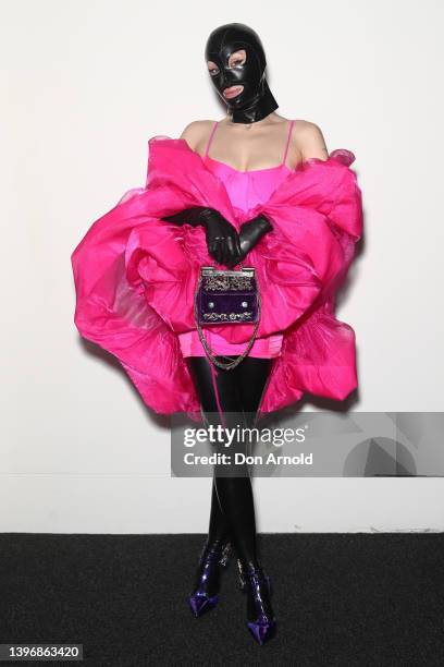 Imogen Anthony attends the Iordanes Spyridon Gogos show during Afterpay Australian Fashion Week 2022 Resort '23 Collections at the Powerhouse Museum...