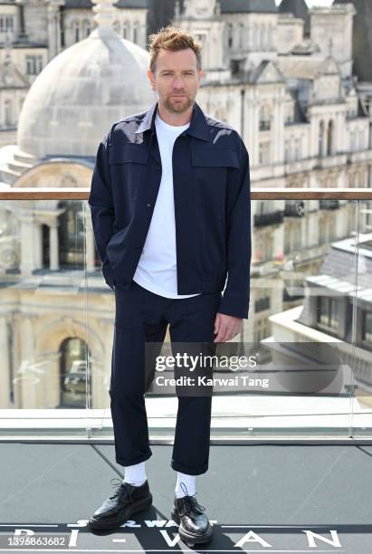 Ewan McGregorattends the "Obi-Wan Kenobi" photocall at the Corinthia Hotel London on May 12, 2022 in London, England.