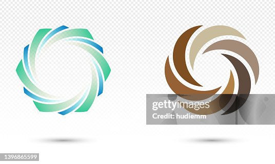 Vector abstract swirl pattern logo icon isolated Vector abstract swirl pattern logo icon isolated