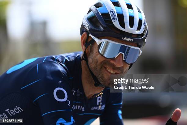Alejandro Valverde Belmonte of Spain and Movistar Team competes during the 105th Giro d'Italia 2022, Stage 6 a 192km stage from Palmi to Scalea /...
