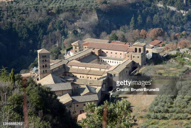 santa scolastica abbey - benedictine stock pictures, royalty-free photos & images