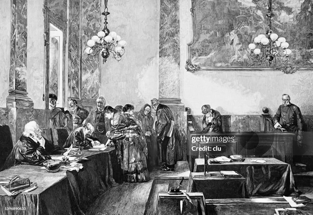 Sentenced Image Sentenced View Of The Courtroom After The Verdict High-Res Vector ...