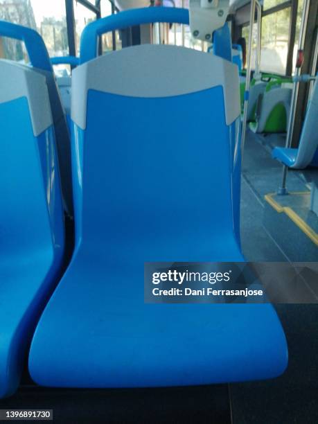 metropolitan line bus seat. - vehicle seat stock pictures, royalty-free photos & images