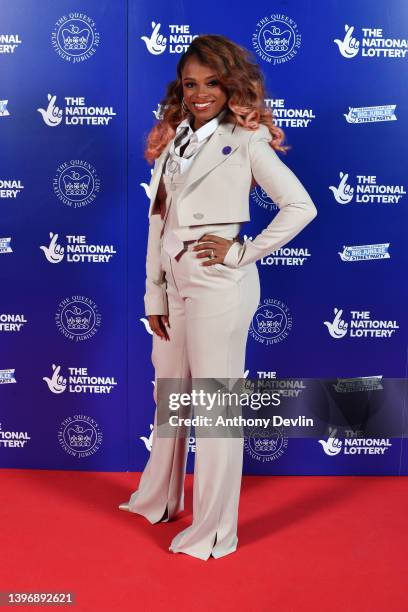 Fleur East arrives at The National Lottery’s Big Jubilee Street Party, to celebrate the organisations that have been awarded grants for making a huge...