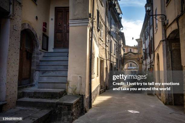 licciana nardi in lunigiana between la spezia and massa carrara - tuscany, italy - aulla stock pictures, royalty-free photos & images