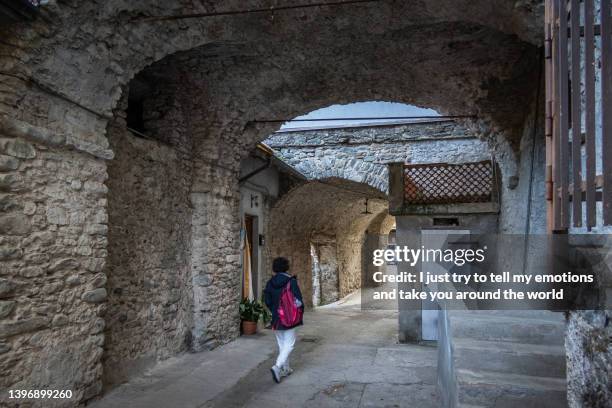 licciana nardi in lunigiana between la spezia and massa carrara - tuscany, italy - aulla stock pictures, royalty-free photos & images