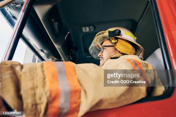 Firefighting Engine Driver Fire Engine Driver Photos and Premium High Res Pictures - Getty Images
