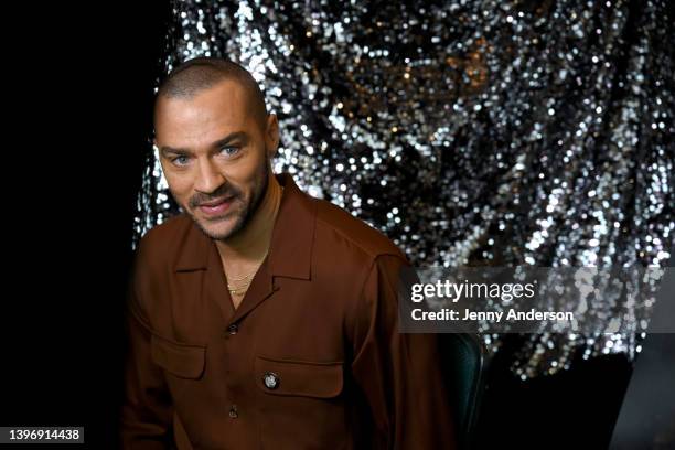 Jesse Williams gives an interview during the 75th Annual Tony Awards Meet The Nominees Press Event at Sofitel New York on May 12, 2022 in New York...