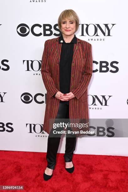 Patti LuPone attends the 75th Annual Tony Awards Meet The Nominees Press Event at Sofitel New York on May 12, 2022 in New York City.
