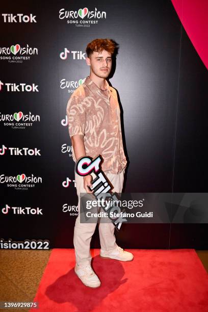 Denis Matros attends the EBU & TikTok Party during the 66th Eurovision Song Contest at Museo Del Cinema on May 12, 2022 in Turin, Italy.